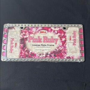 Bell Pink Ruby License Plate Frame
